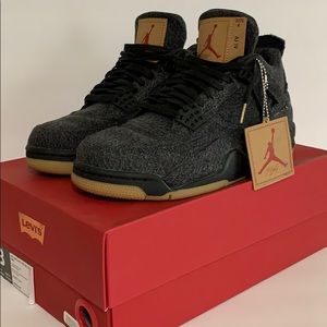 Air Jordan 4 retro Levi’s nrg men size 8 black
